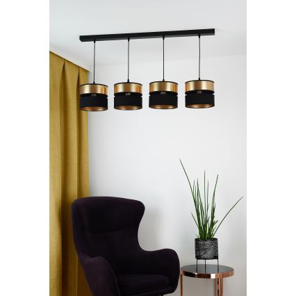 Brilagi - Пендел ROYAL 4xE27/15W/230V черен/златист