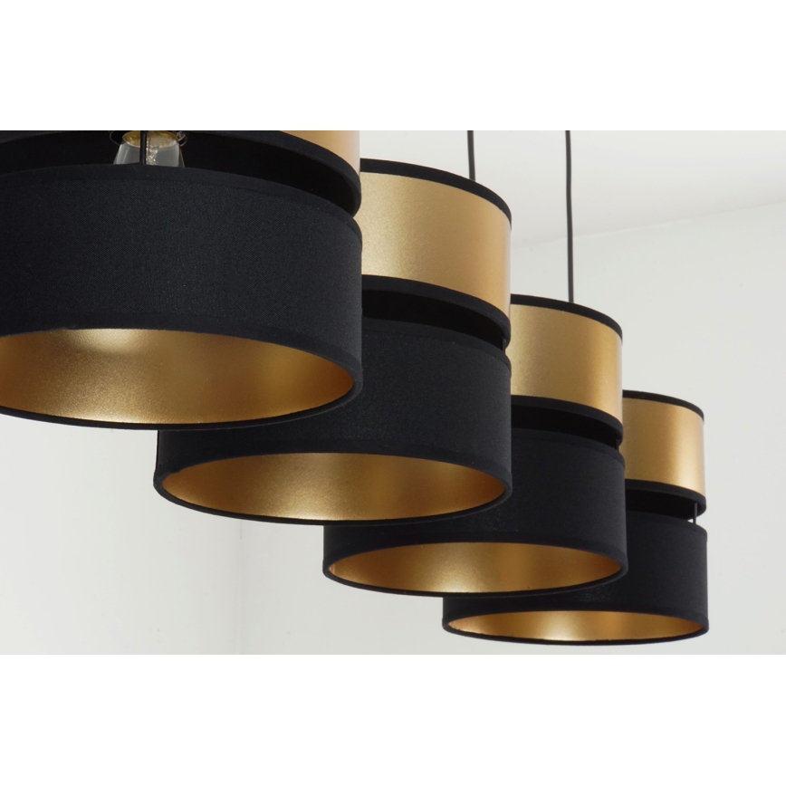 Brilagi - Пендел ROYAL 4xE27/15W/230V черен/златист