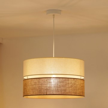 Brilagi - Пендел ROYAL YUTE 1xE27/15W/230V Ø 40 см бежов/кремав