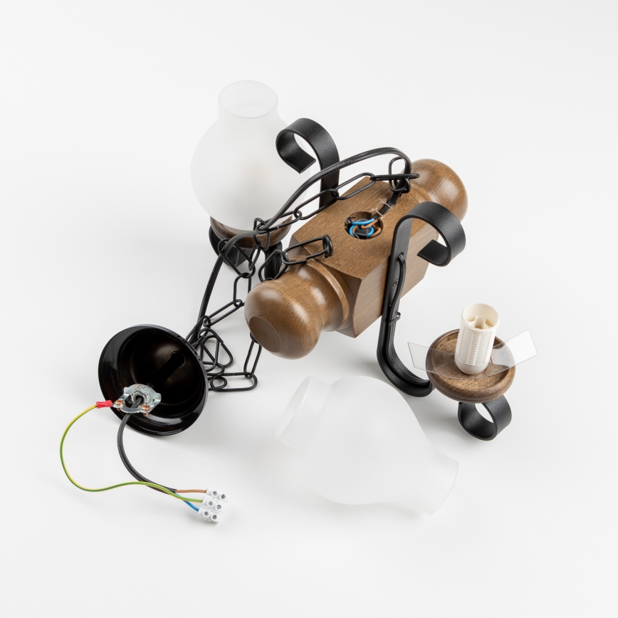 Brilagi - Пендел RUSTIC 2xE14/40W/230V бук/орех