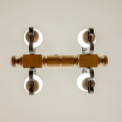 Brilagi - Пендел RUSTIC 4xE14/40W/230V бук/орех