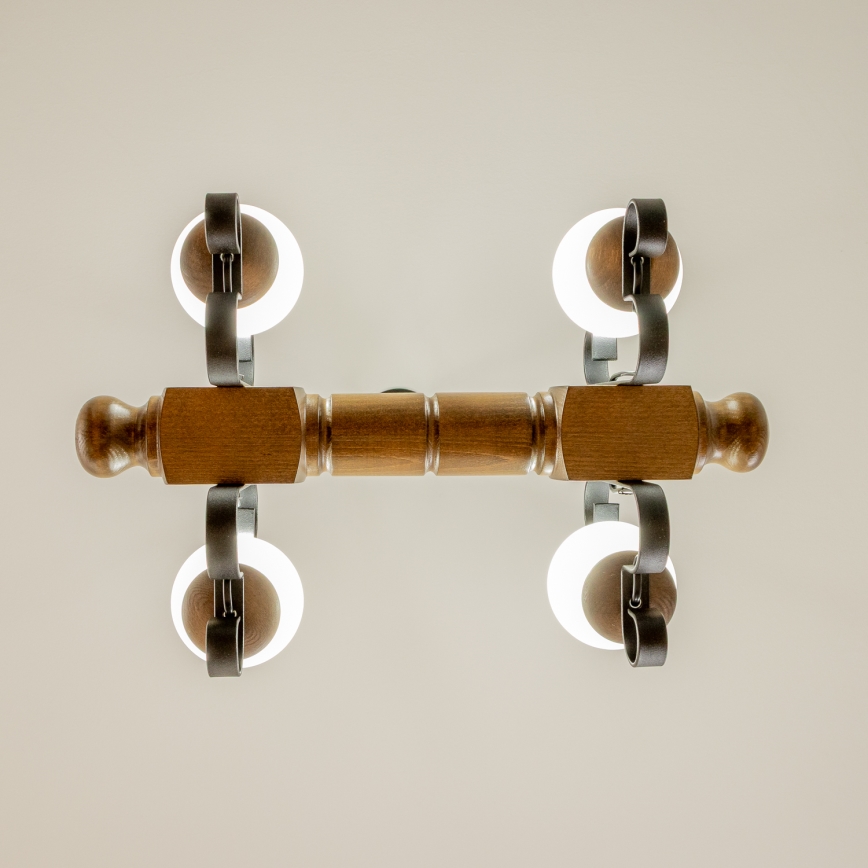 Brilagi - Пендел RUSTIC 4xE14/40W/230V бук/орех