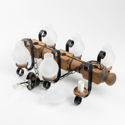 Brilagi - Пендел RUSTIC 6xE14/40W/230V бук