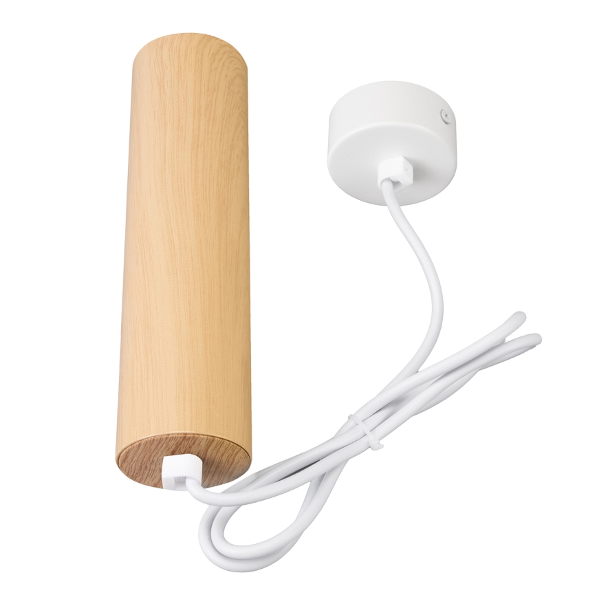 Brilagi - Пендел SELE 1xGU10/30W/230V бял/дъбов декор