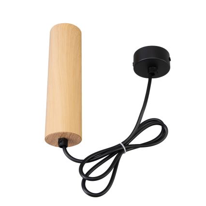 Brilagi - Пендел SELE 1xGU10/30W/230V черен/дъбов декор
