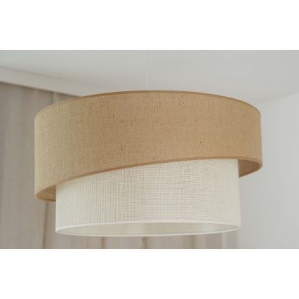 Brilagi - Пендел SHINE 1xE27/15W/230V Ø 50 см бежов/кремав