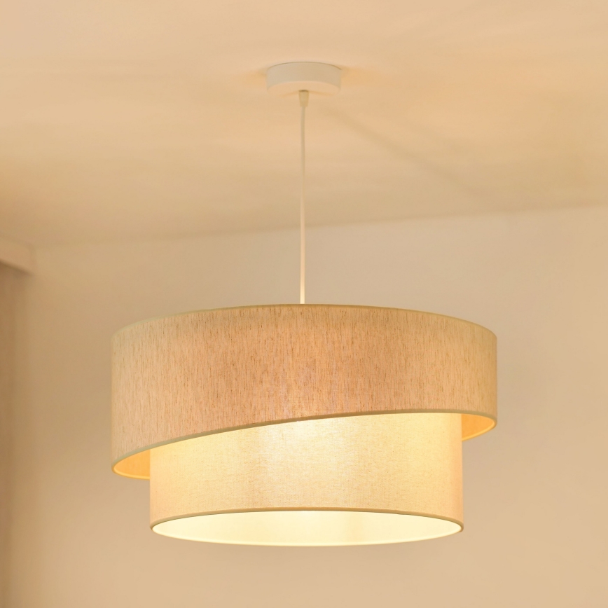 Brilagi - Пендел SHINE 1xE27/15W/230V Ø 50 см кремав