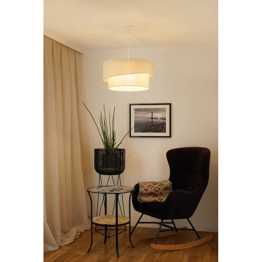 Brilagi - Пендел SHINE 1xE27/15W/230V Ø 50 см кремав