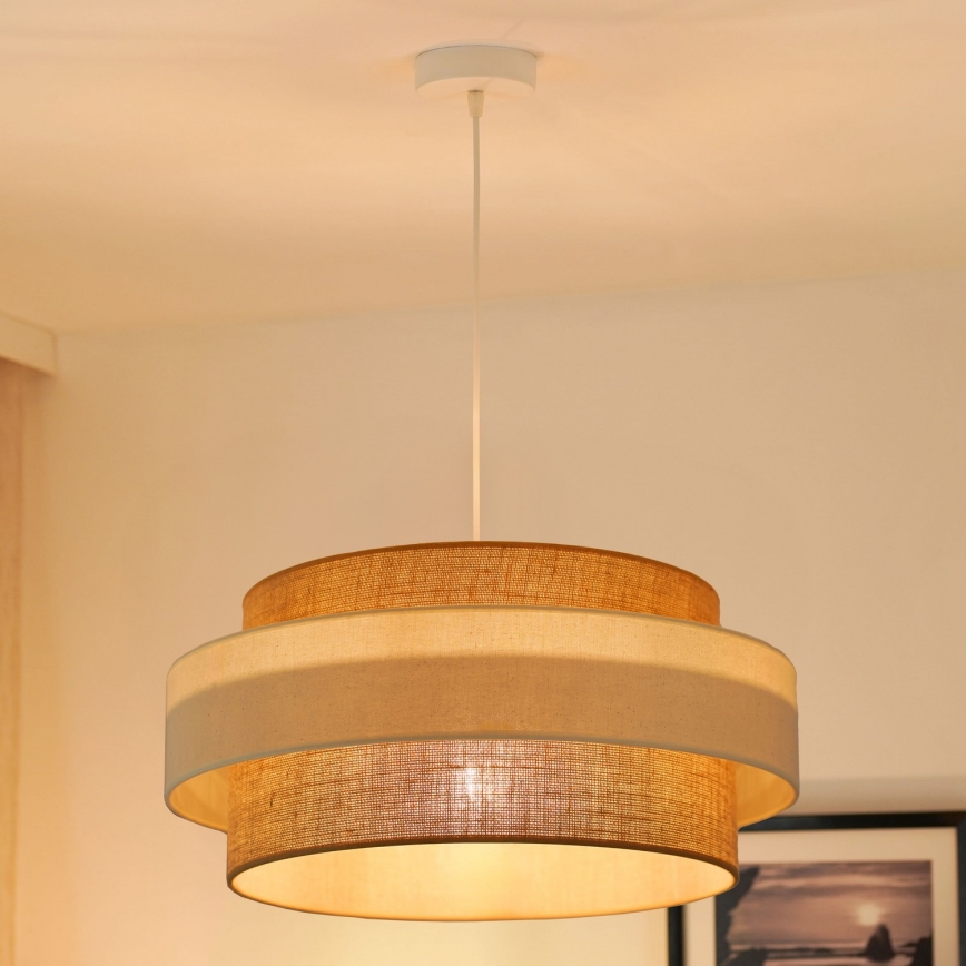 Brilagi - Пендел SPACE LIGHT 1xE27/15W/230V Ø 50 см бежов/кремав