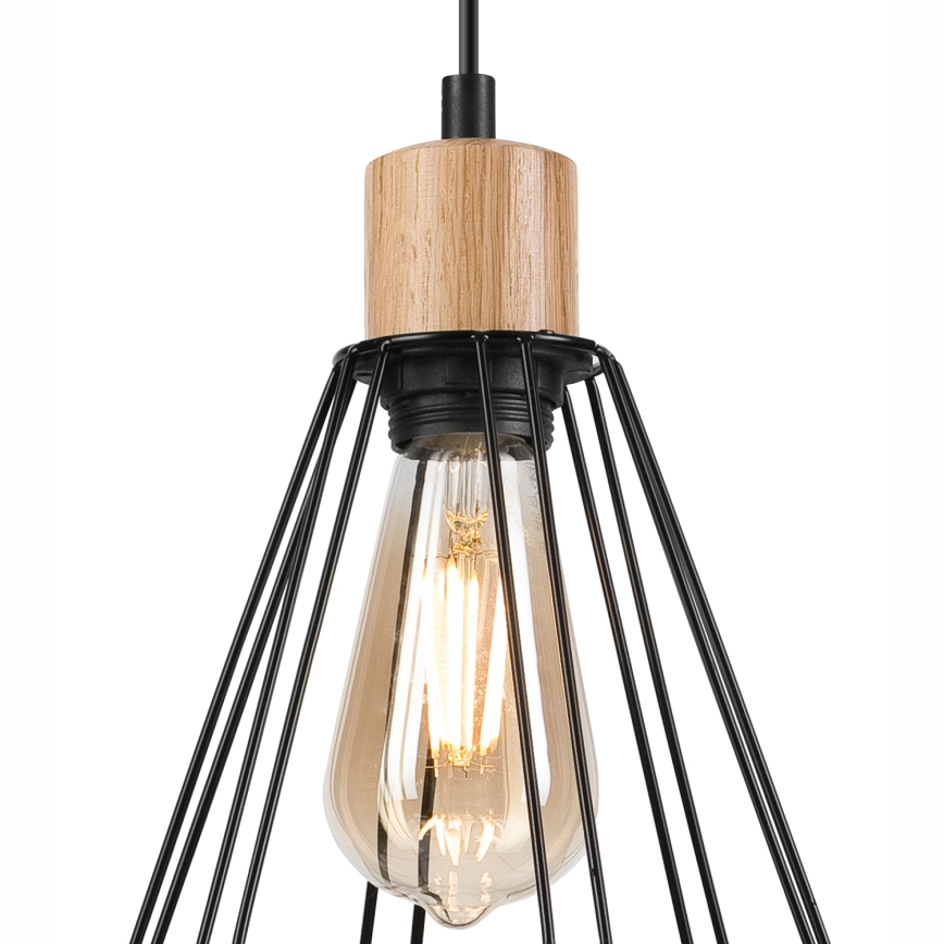 Brilagi - Пендел WOODY BASKET 3xE27/60W/230V дъб