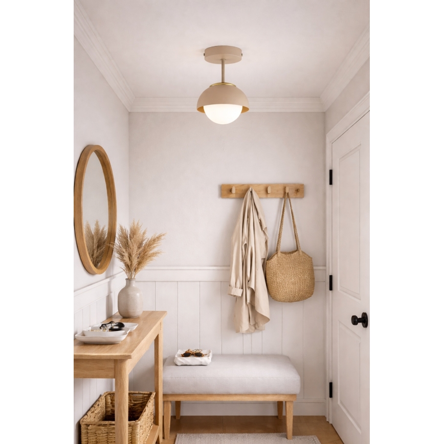 Brilagi - Плафон 1xE27/60W/230V бежов/златен