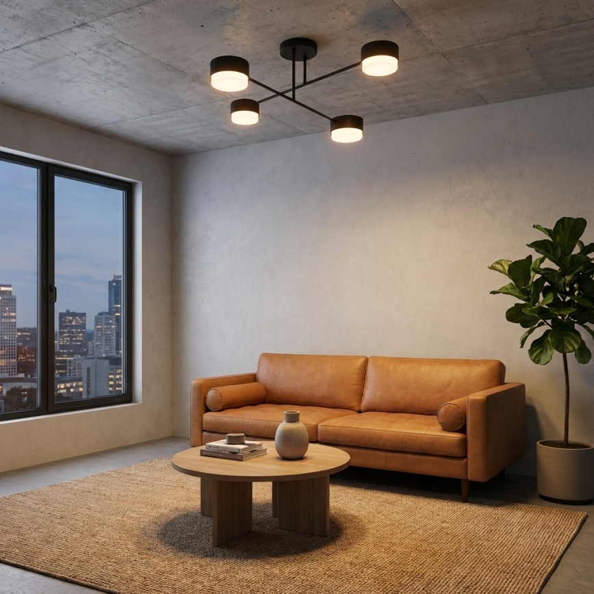 Brilagi - Плафон 4xGX53/12W/230V черен