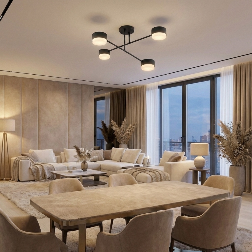 Brilagi - Плафон 4xGX53/12W/230V черен