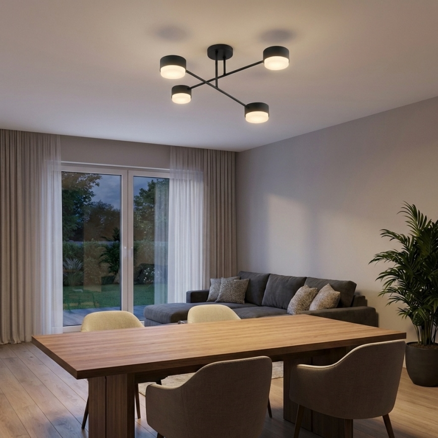 Brilagi - Плафон 4xGX53/12W/230V черен