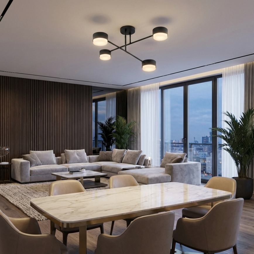 Brilagi - Плафон 4xGX53/12W/230V черен