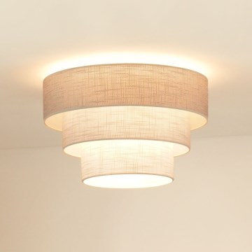 Brilagi - Плафон ALASKA LUNETA 1xE27/15W/230V Ø 45 см сив/кремав