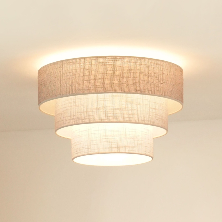 Brilagi - Плафон ALASKA LUNETA 1xE27/15W/230V Ø 45 см сив/кремав