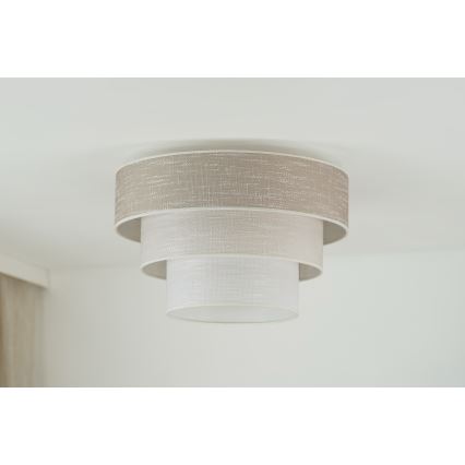 Brilagi - Плафон ALASKA LUNETA 1xE27/15W/230V Ø 45 см сив/кремав