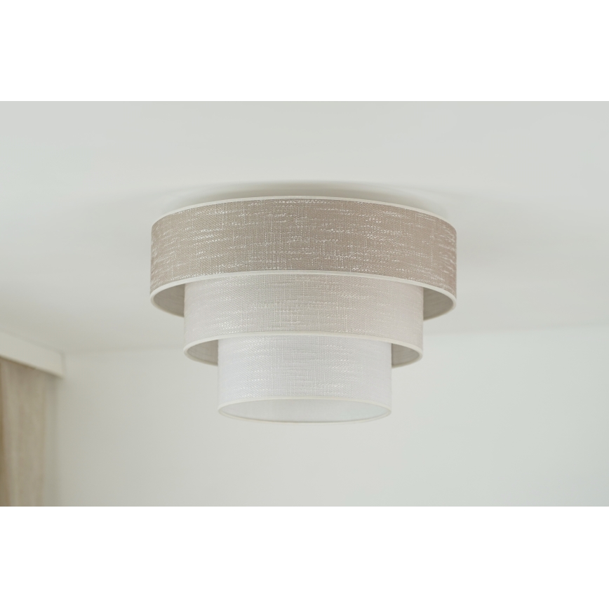 Brilagi - Плафон ALASKA LUNETA 1xE27/15W/230V Ø 45 см сив/кремав