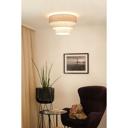 Brilagi - Плафон ALASKA LUNETA 1xE27/15W/230V Ø 45 см сив/кремав