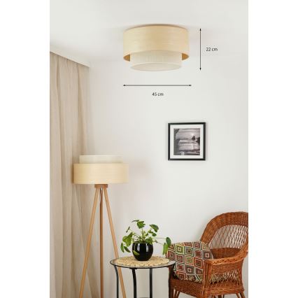 Brilagi - Плафон ARIZONA BOHO 1xE27/15W/230V Ø 45 см бежов