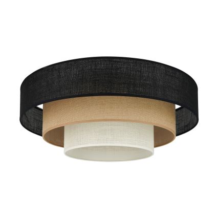Brilagi - Плафон ASPEN LUNETA LED/12W/230V Ø 60 см черен/бежов/кремав