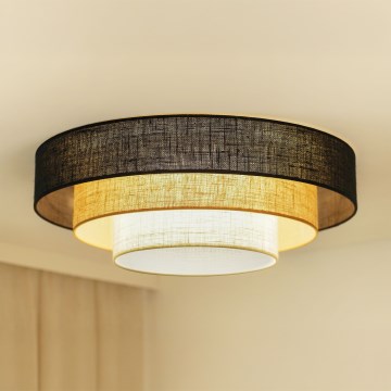 Brilagi - Плафон ASPEN LUNETA LED/12W/230V Ø 60 см черен/бежов/кремав