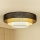 Brilagi - Плафон ASPEN LUNETA LED/12W/230V Ø 60 см черен/бежов/кремав