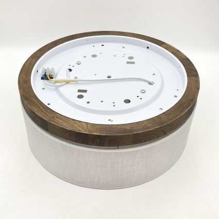 Brilagi - Плафон BELLADONNA 2xE27/15W/230V Ø 40 см бял/дъб