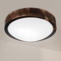 Brilagi - Плафон CARVALHO SLIM SMOKEY 1xE27/60W/230V, дъб, диаметър 27,5 cm