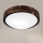 Brilagi - Плафон CARVALHO SLIM SMOKEY 1xE27/60W/230V, дъб, диаметър 27,5 cm