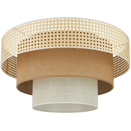 Brilagi - Плафон CEDAR LUNETA 1xE27/15W/230V Ø 45 см бежов/кафяв/кремав