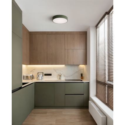 Brilagi - Плафон CLARE 2xE27/24W/230V Ø 30 см хаки