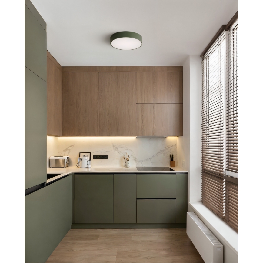 Brilagi - Плафон CLARE 2xE27/24W/230V Ø 30 см хаки