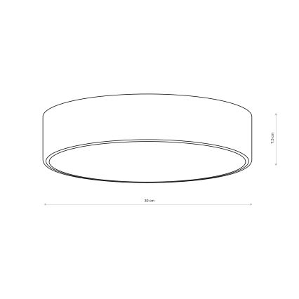 Brilagi - Плафон CLARE 2xE27/24W/230V Ø 30 см хаки