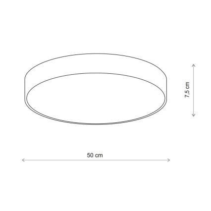 Brilagi - Плафон CLARE 4xE27/24W/230V Ø 50 см бежов