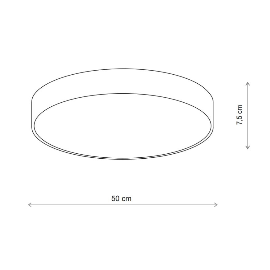 Brilagi - Плафон CLARE 4xE27/24W/230V Ø 50 см бежов