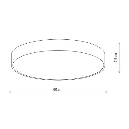 Brilagi - Плафон CLARE 5xE27/24W/230V Ø 60 см бежов