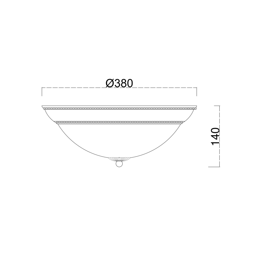 Brilagi - Плафон CLASSIC 3xE27/60W/230V кремав/патина