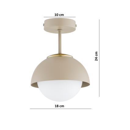 Brilagi - Плафон COSMO 1xE27/60W/230V бежов/златен