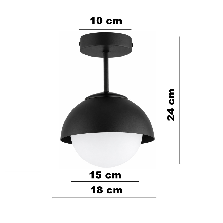 BRILAGI - Плафон COSMO 1xE27/60W/230V черен