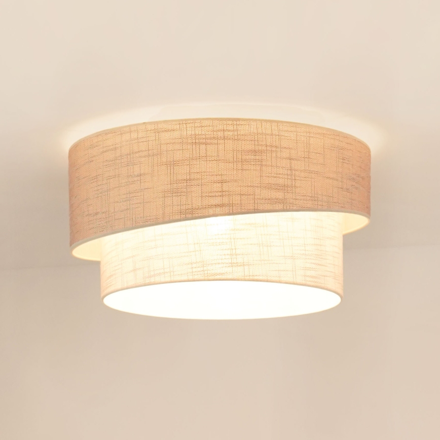 Brilagi - Плафон DOVER SHINE 1xE27/15W/230V Ø 50 см сив/кремав