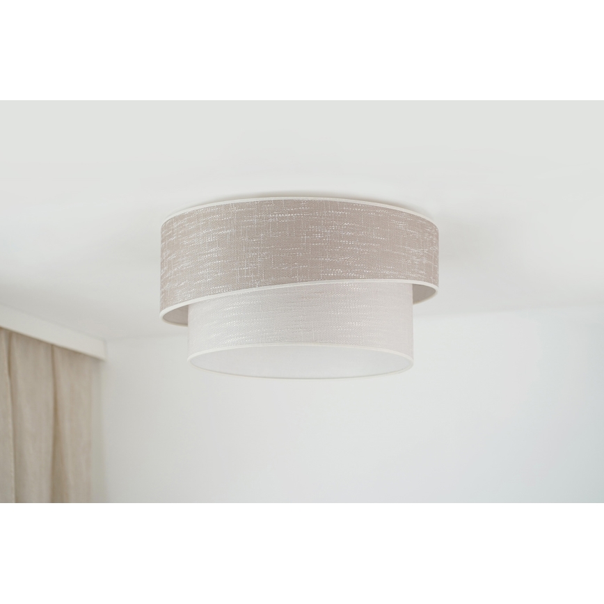 Brilagi - Плафон DOVER SHINE 1xE27/15W/230V Ø 50 см сив/кремав