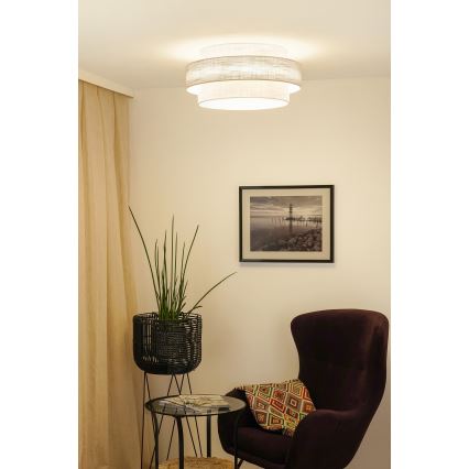 Brilagi - Плафон DOVER SPACE LED/12W/230V Ø 50 см сив/кремав