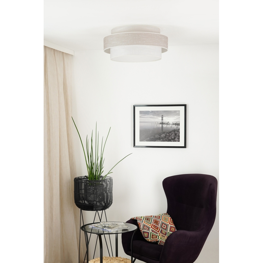 Brilagi - Плафон DOVER SPACE LED/12W/230V Ø 50 см сив/кремав