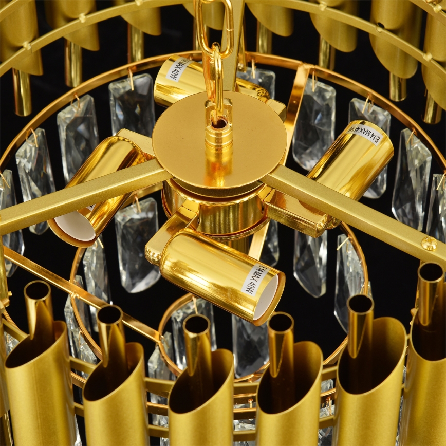 Brilagi - Плафон ECLIPSE 5xE14/10W/230V Ø 38 см, златист