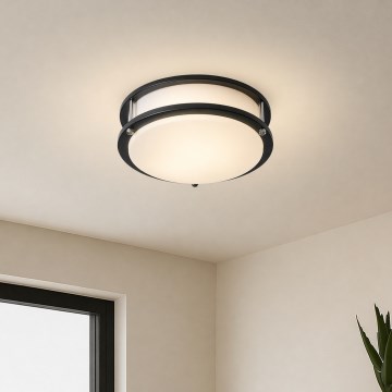 Brilagi - Плафон ELARO 2xE27/40W/230V Ø 26 cm черен