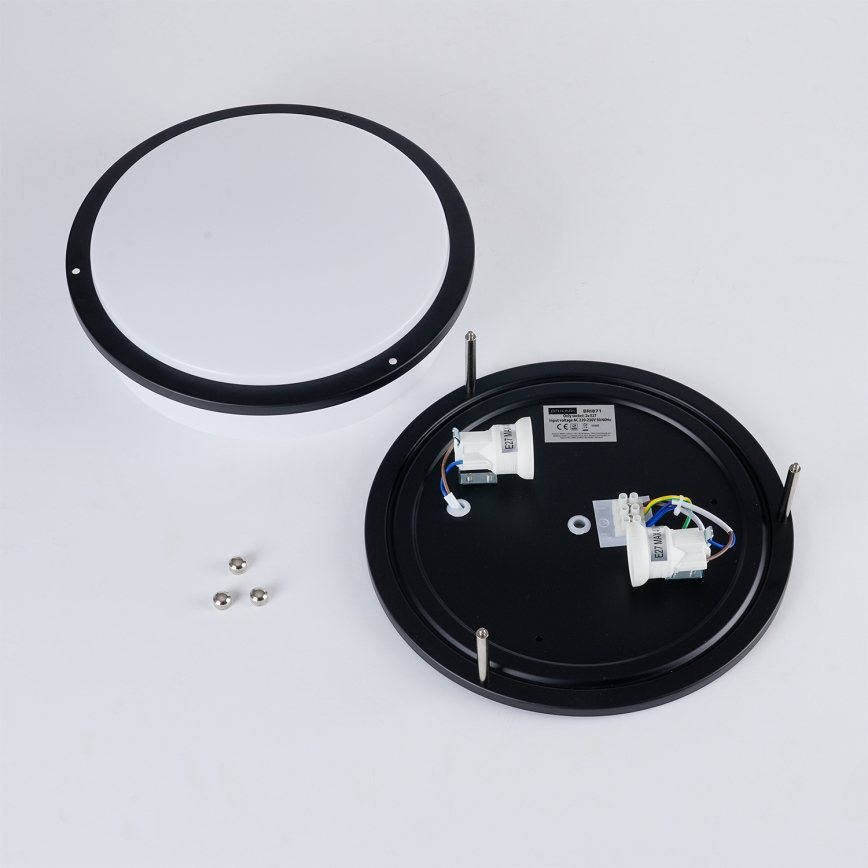 Brilagi - Плафон ELARO 2xE27/40W/230V Ø 26 cm черен
