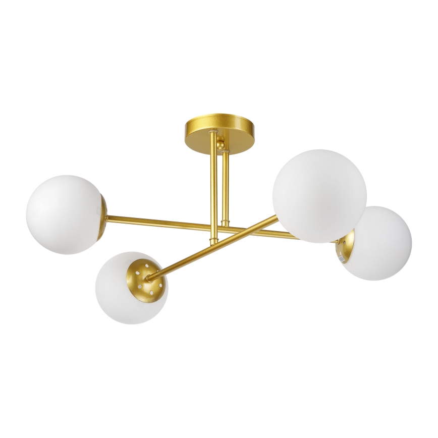 Brilagi - Плафон MALIVA 4xE14/15W/230V злато/бяло