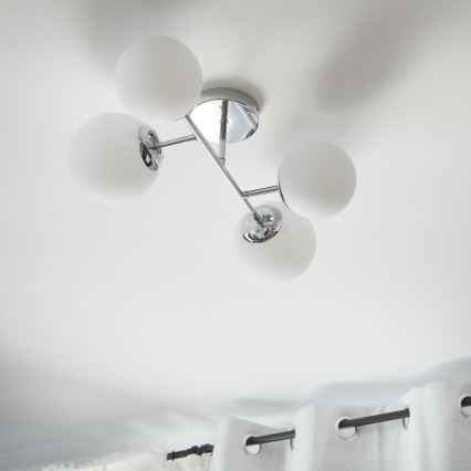 Brilagi - Плафон MALONY 4xE14/20W/230V лъскав хром